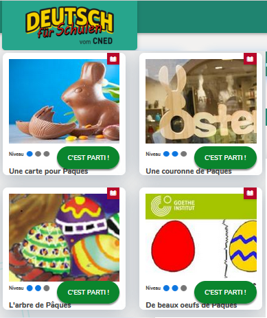 Site Deutsch für Schulen : activités pour Pâques